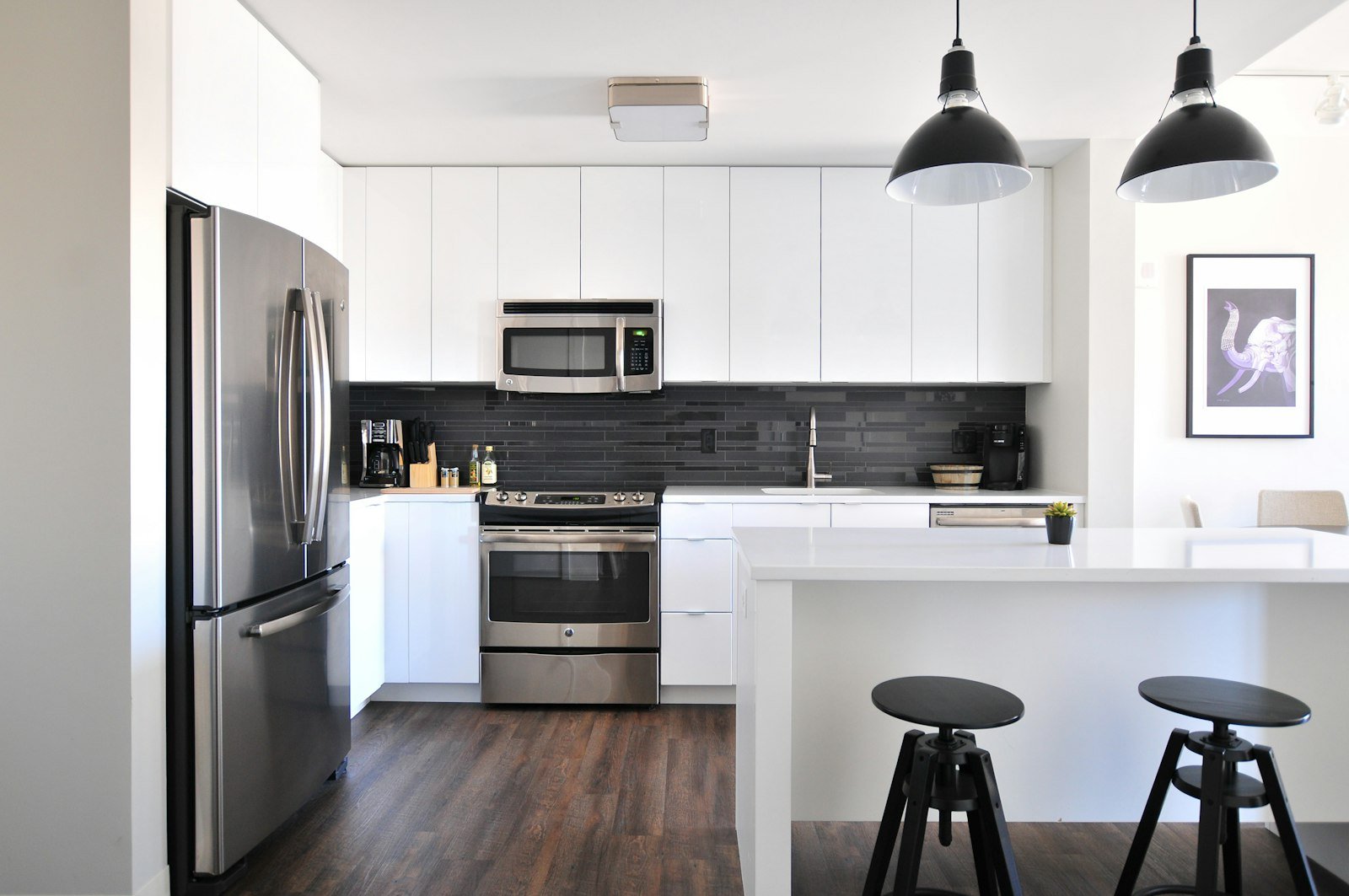 Bright family kitchen