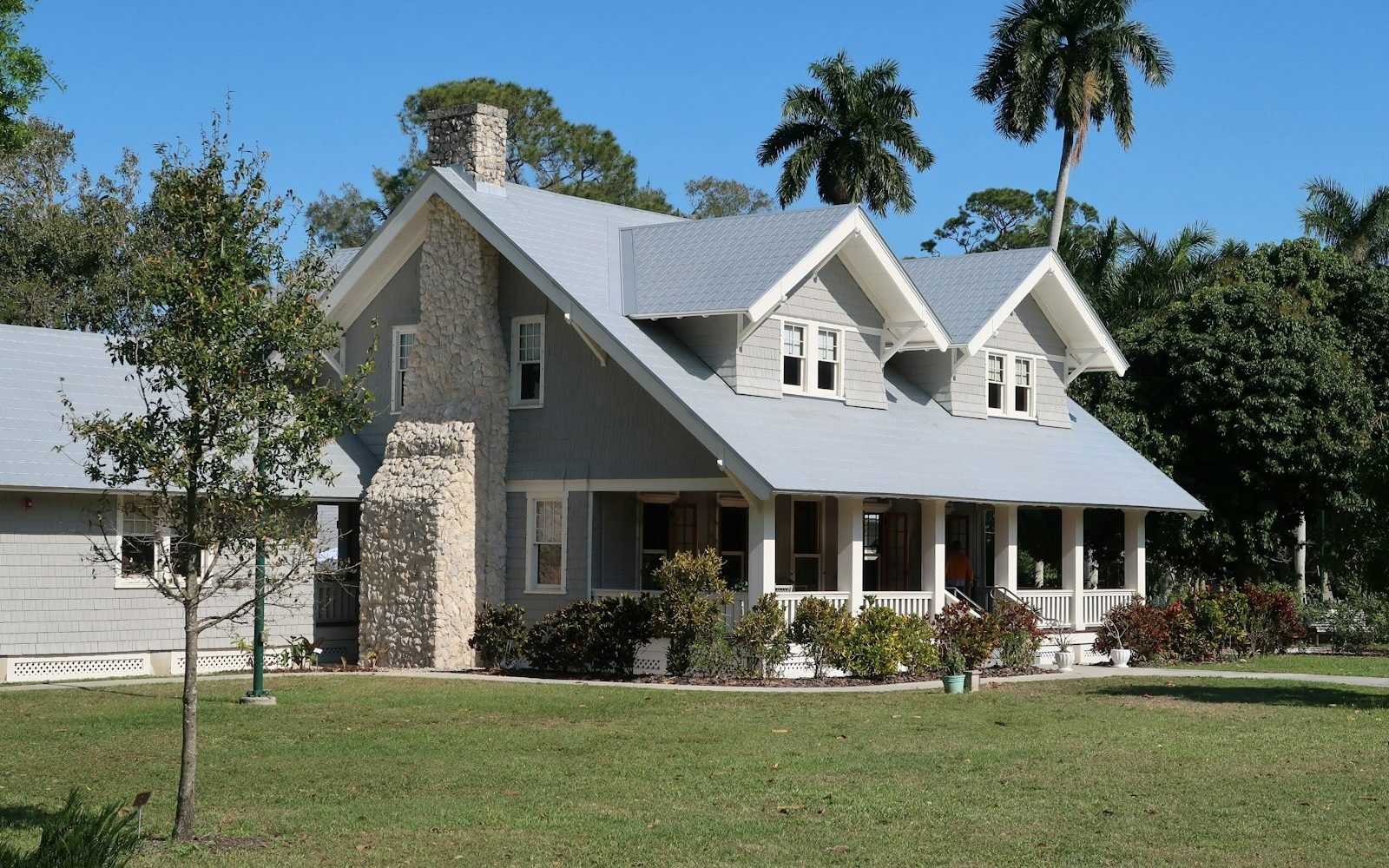 Family house with a porch