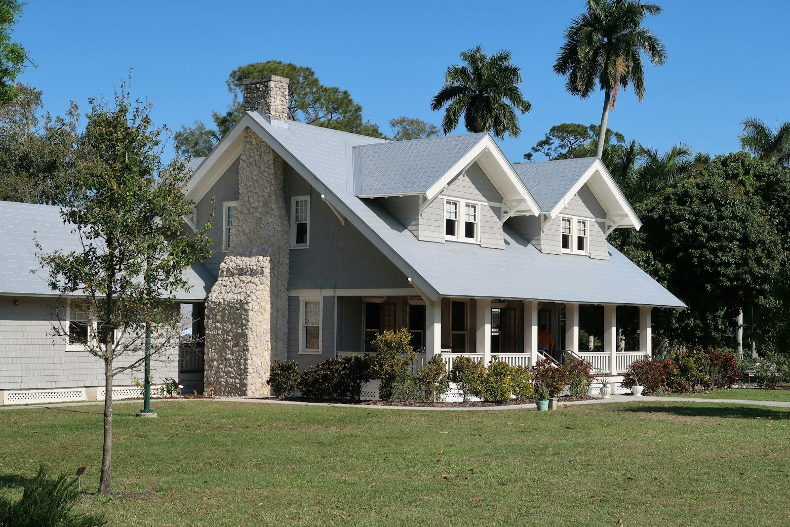 Family house with a porch