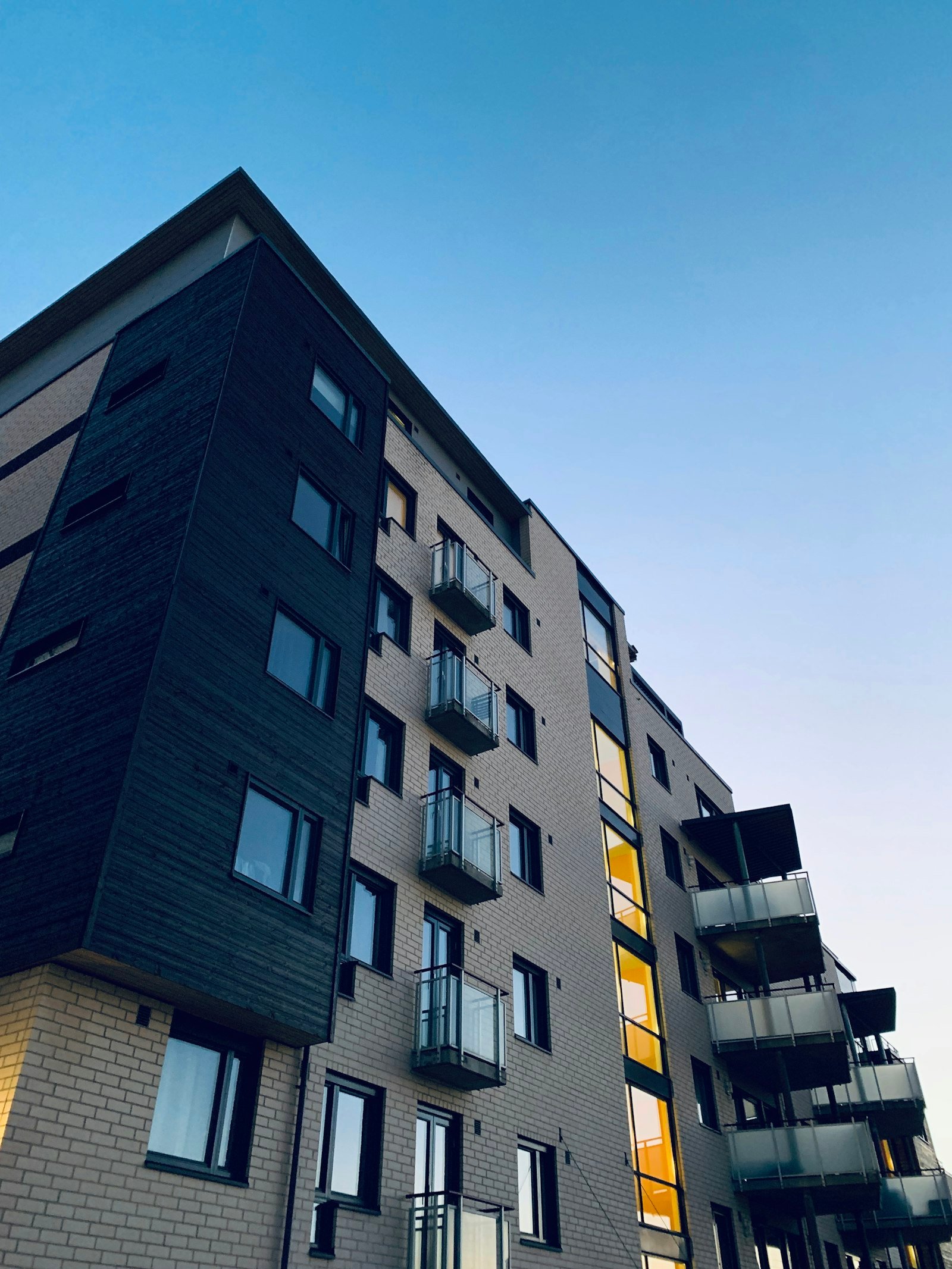 Glass residential tower
